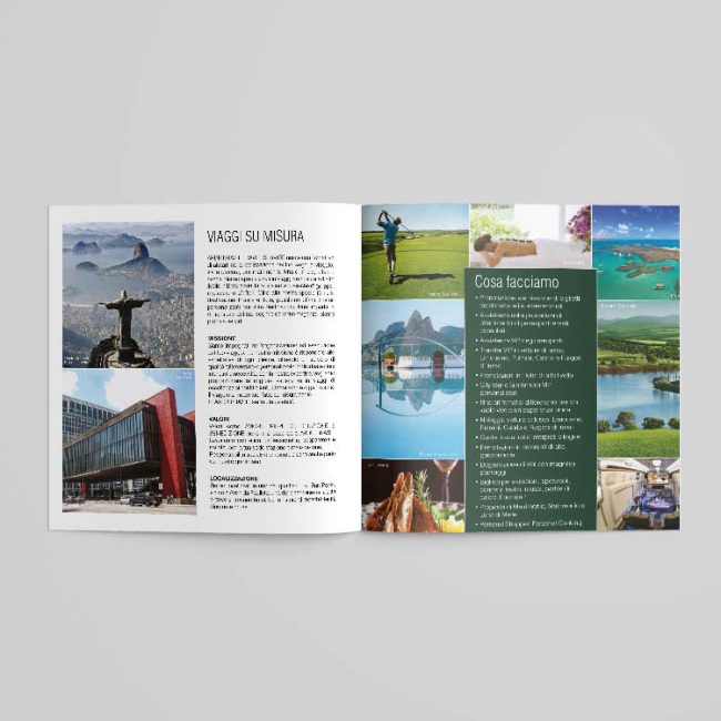 Square Brochure Mockup - miolo